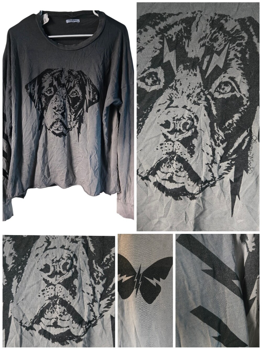 Lauren Moshi Rottweiler long sleeve top